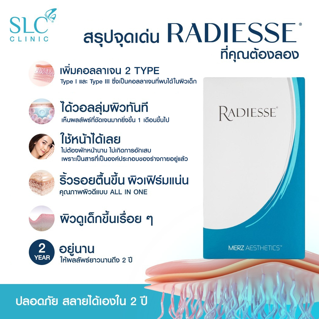 ข้อดีของ RADIESSE® Collagen Biostimulator สารกระตุ้นคอลลาเจน