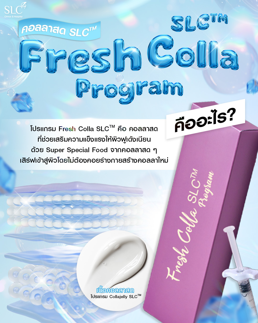  Fresh Colla SLC, Collaju, คอลลาสด SLC, ตัวช่วยกระตุ้นคอลลาเจน
