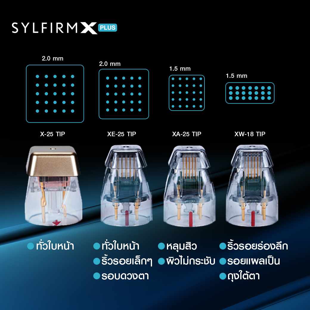 หัว Sylfirm X Plus, กระชับรูขุมขน, ลดฝ้า, จุดด่างดำ, ลดรอยแดง, หลุมสิว,งานผิว,ผิวใส,ลดกระ,ลดจุดด่างดำ,ลดรอยดำ,ผิวเนียน,