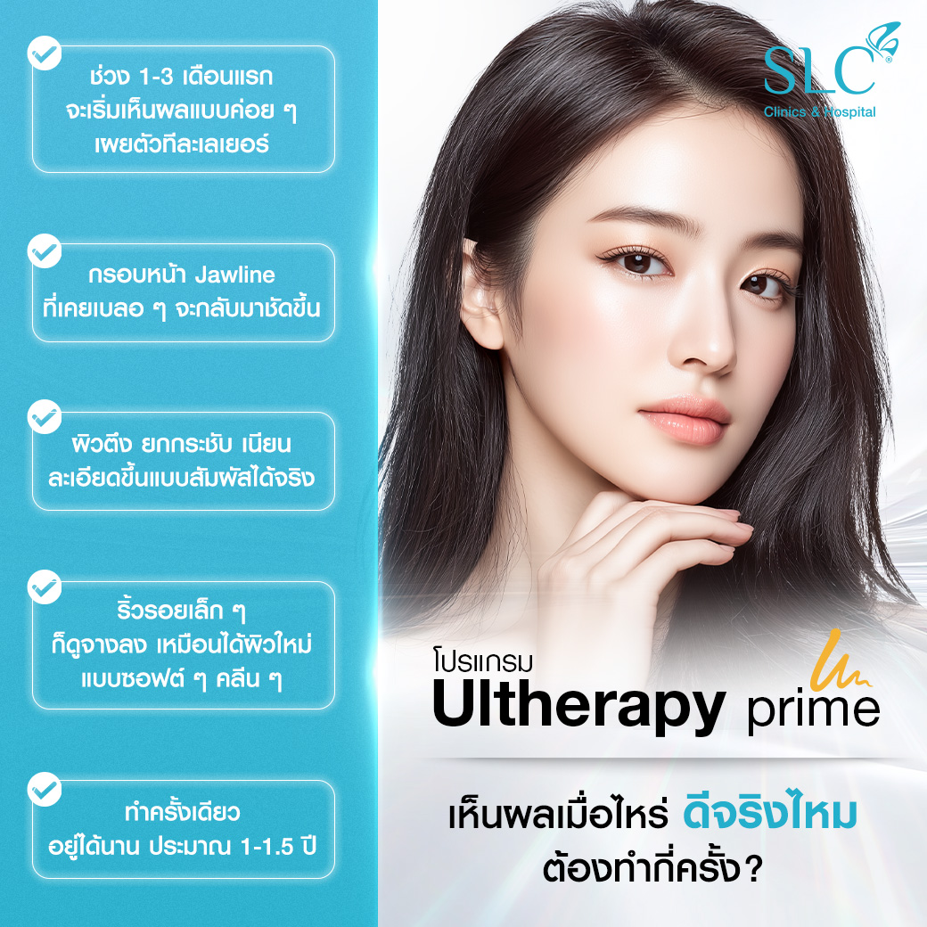 Ultherapy PRIME® ที่ SLC, ยกกระชับหน้า, อยากหน้าเล็ก, หน้าใหญ่ทำไงดี