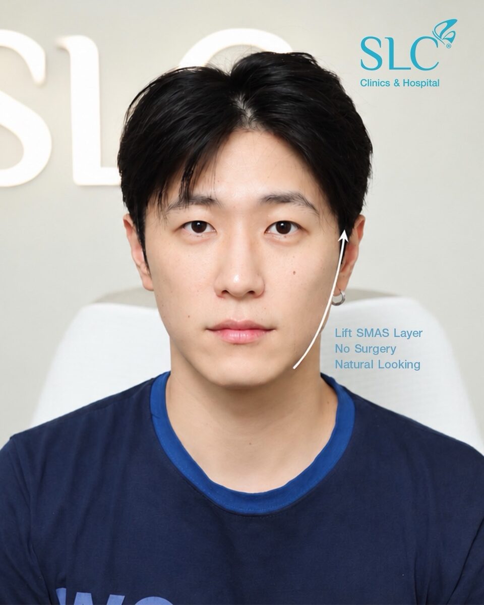 รีวิวก่อน-หลังทำ Ultherapy Prime เคสผู้ชาย ยกกระชับกรอบหน้า ที่ SLC Clinic